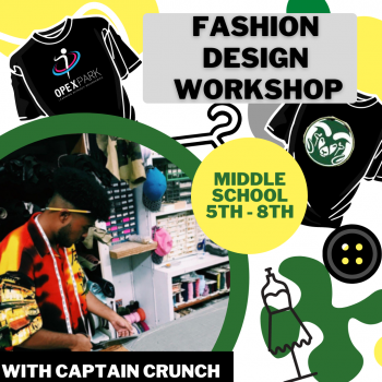 Sign up with Coach Caleb for this 12-week Fashion Design Clinic After School Program for Middle School students.